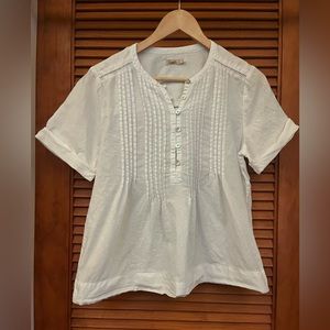 Faherty Gemina Top Linen White